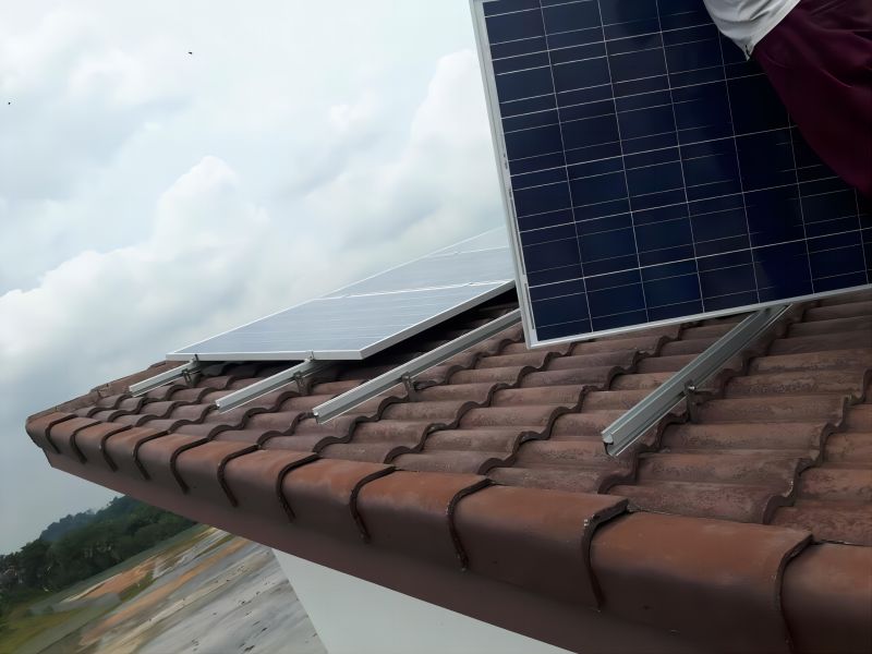 25kw瓦屋顶太阳能安装系统