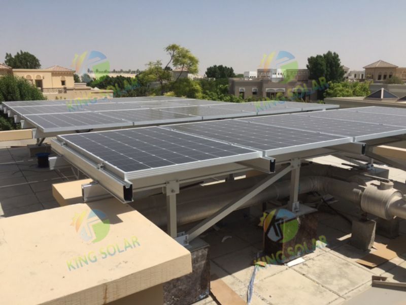 85kw-水泥屋顶太阳能安装解决方案