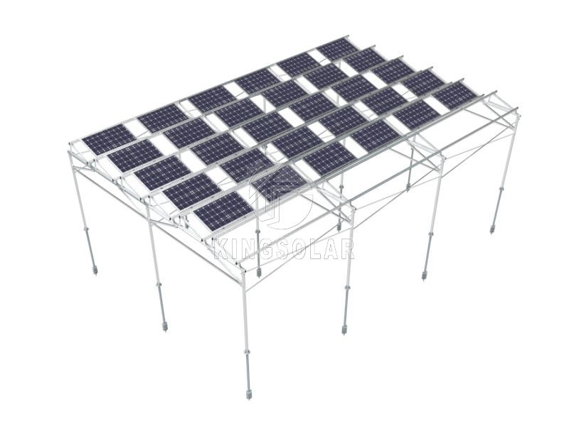 铝制农业温室三脚架太阳能支架系统