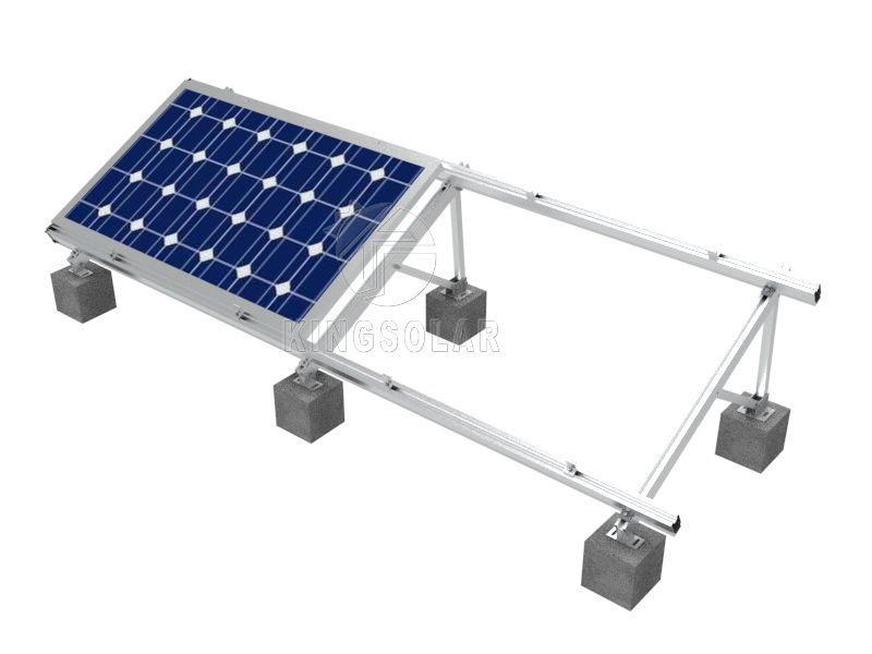 铝支架平屋顶太阳能支架系统