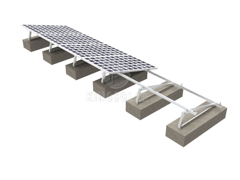 平屋顶太阳能角铝三脚架安装系统