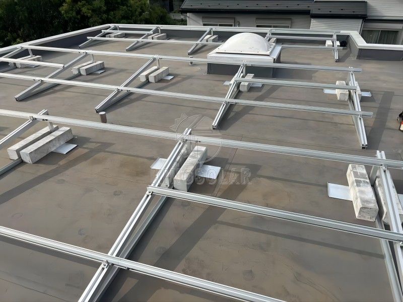 12kw-平屋顶镇流器太阳能支架系统