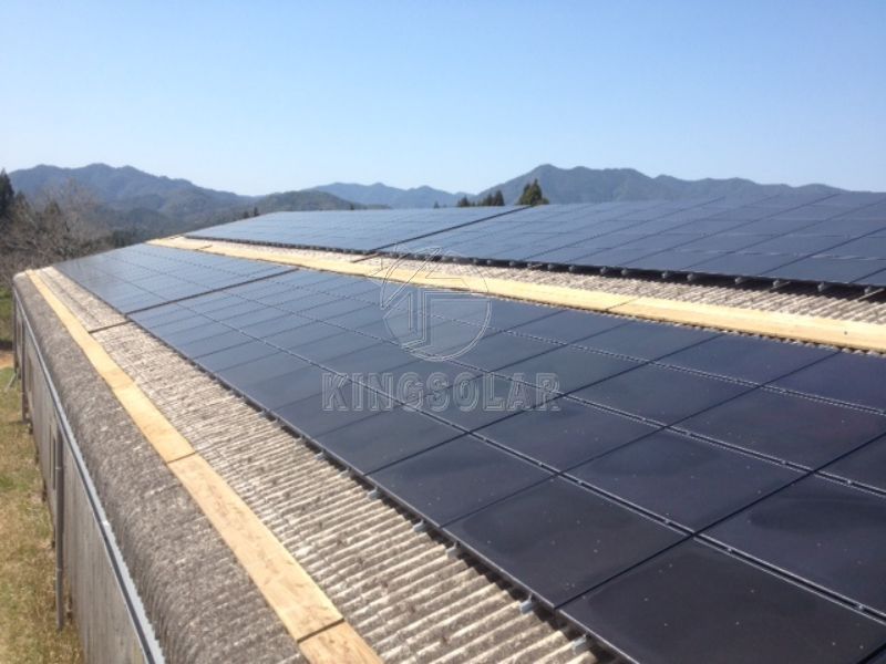 800kw 铝制 L 脚金属屋顶太阳能支架系统